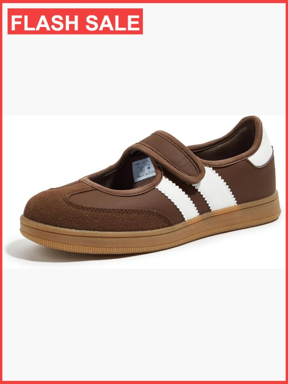 Retro Slip-On Sneakers Women's Hook-and-Loop Platform Loafers Casual Comfortable